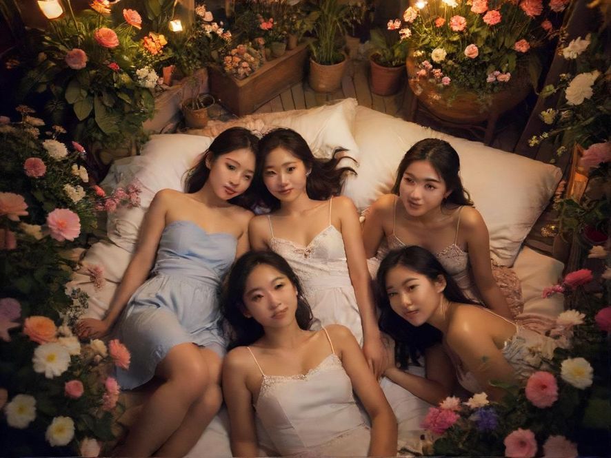 qm白云老师百花丛自然花园一角