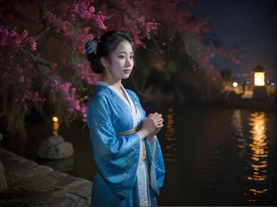 深圳罗湖水会夜色风景