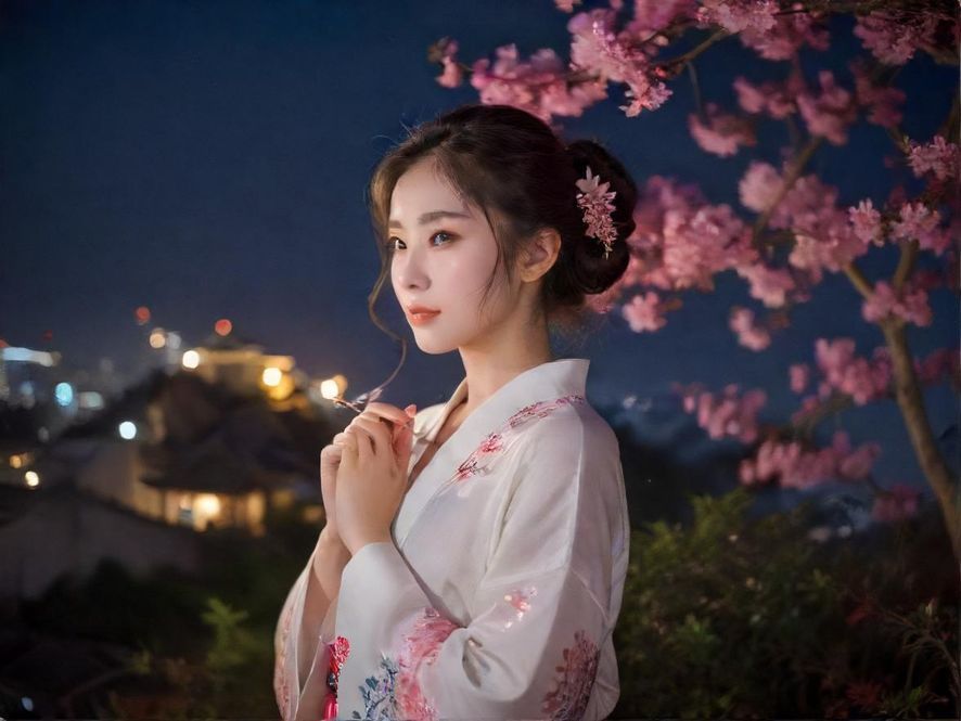 广州花街巷夜景实拍