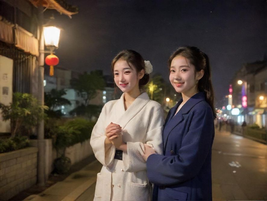 高端会所夜景入口