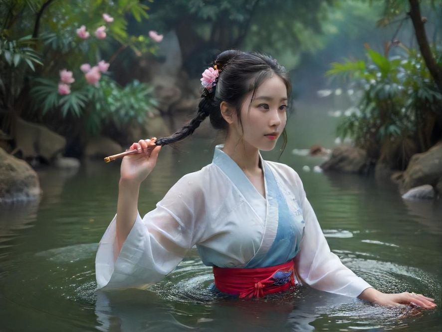 水疗护理房间内,舒适的护理床和柔和的灯光