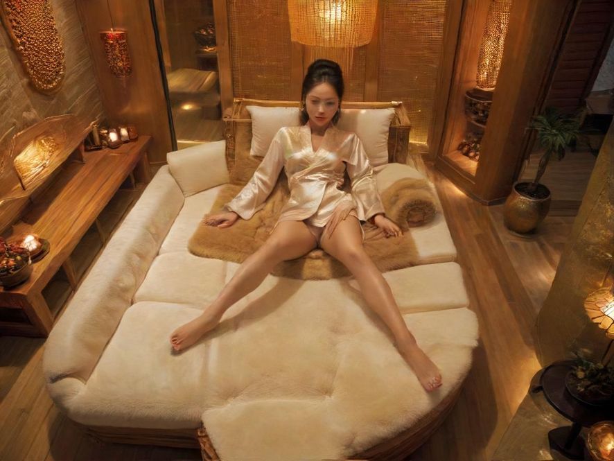 深圳高端会所豪华桑拿休息区实景图