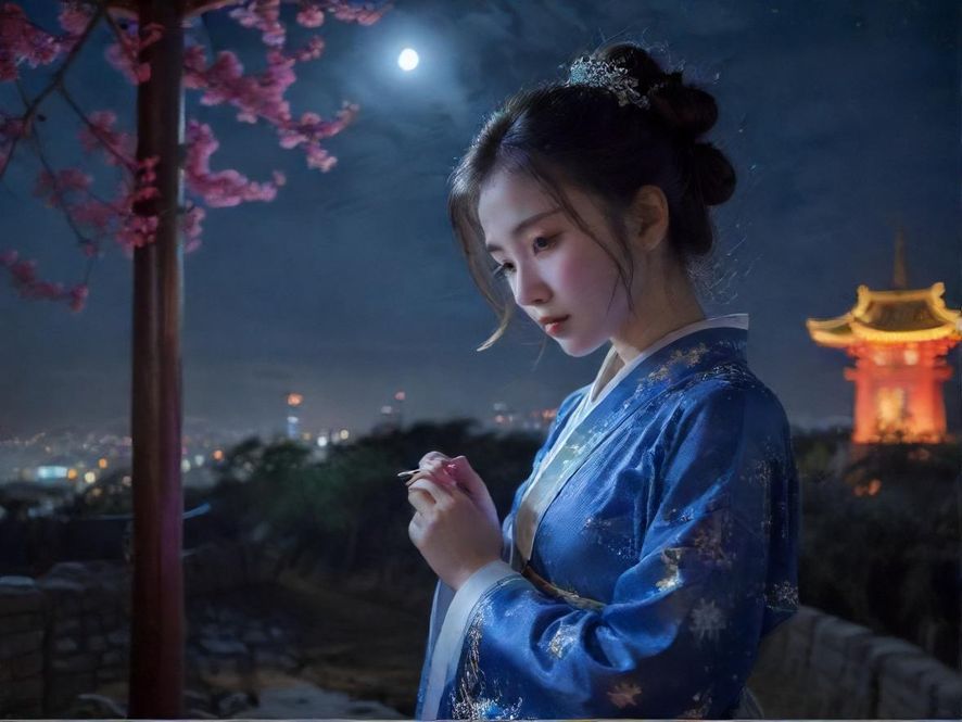 深圳繁华都市夜景