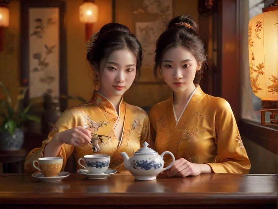 精致的中式茶具