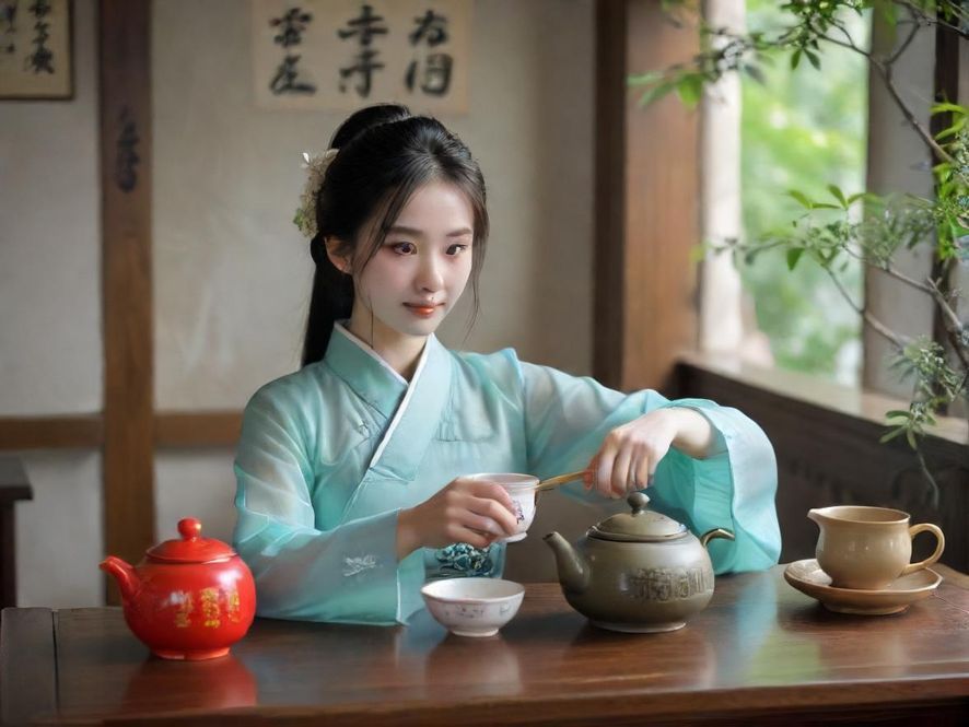 品茶体验的暗示