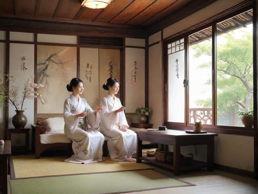 广州白云茶室室内场景