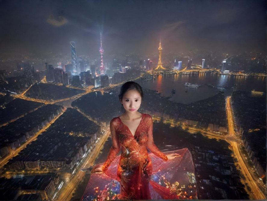 广州天河车陂夜景