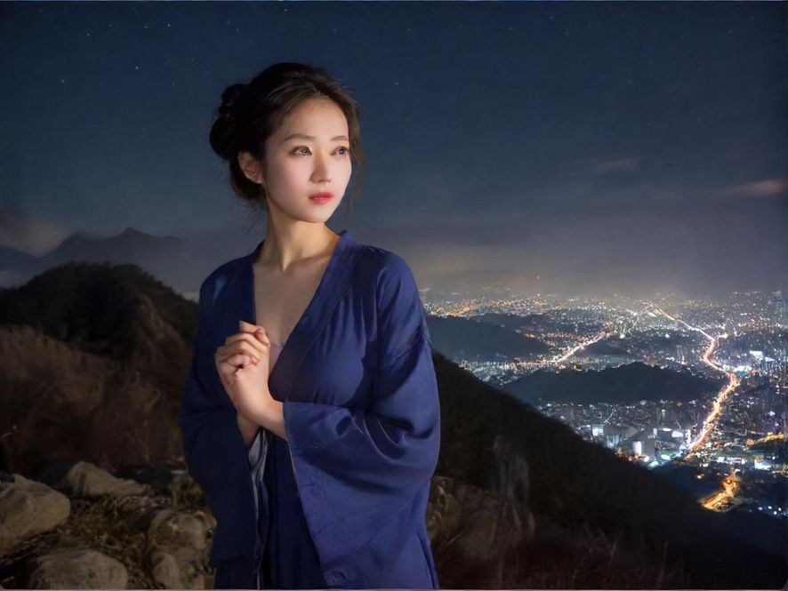 中山夜景俯瞰,灯火辉煌,暗示丰富的夜生活