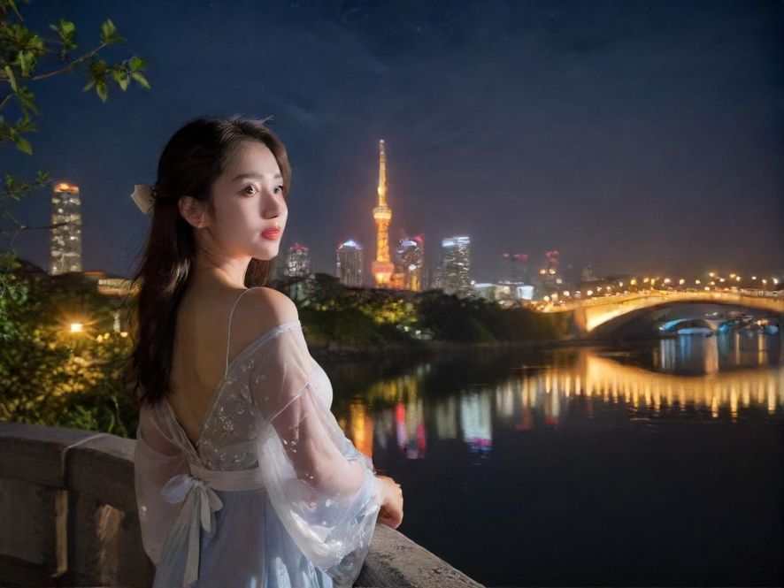 一个人在夜晚街头寻找会所