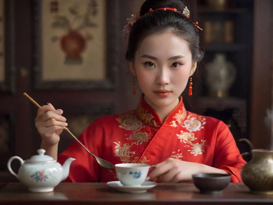 深圳茶艺表演的精彩瞬间