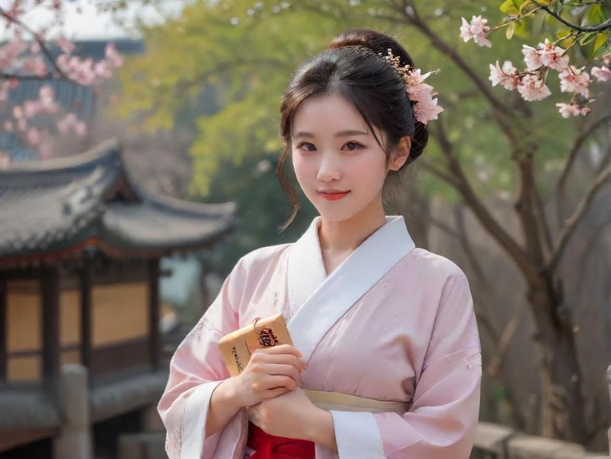 一位在窗边沉思的都市女性,背景是柔和的城市光线