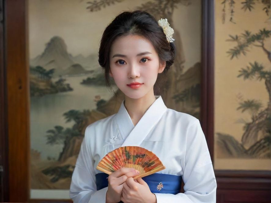 一位气质优雅的女士在悦来香qm百花丛的私密空间中,面带微笑,眼神充满故事感,展现出放松与享受的状态。