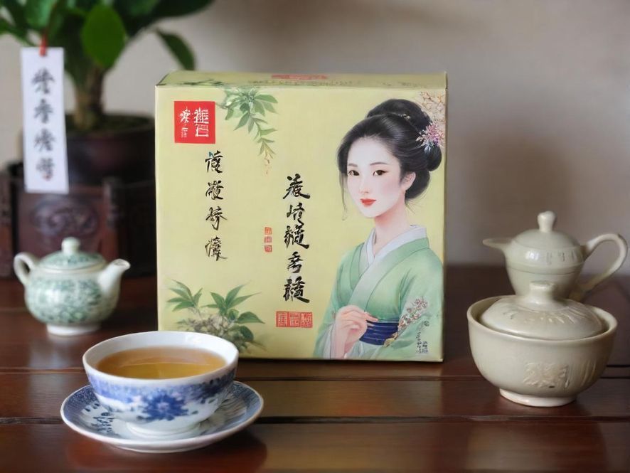 一位优雅的女士在温馨茶室中品尝香茗,享受片刻宁静。