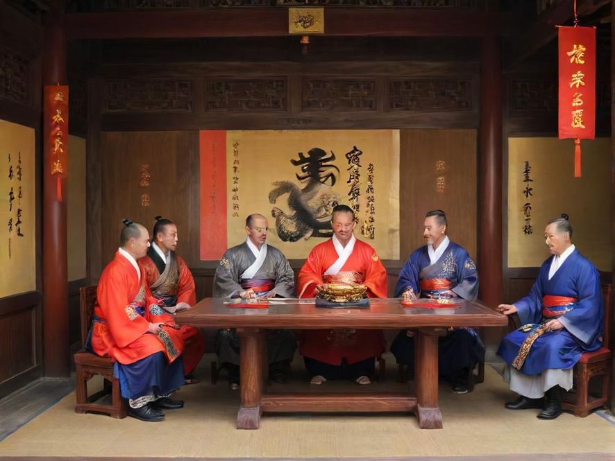 朋友们在休闲娱乐空间欢聚一堂